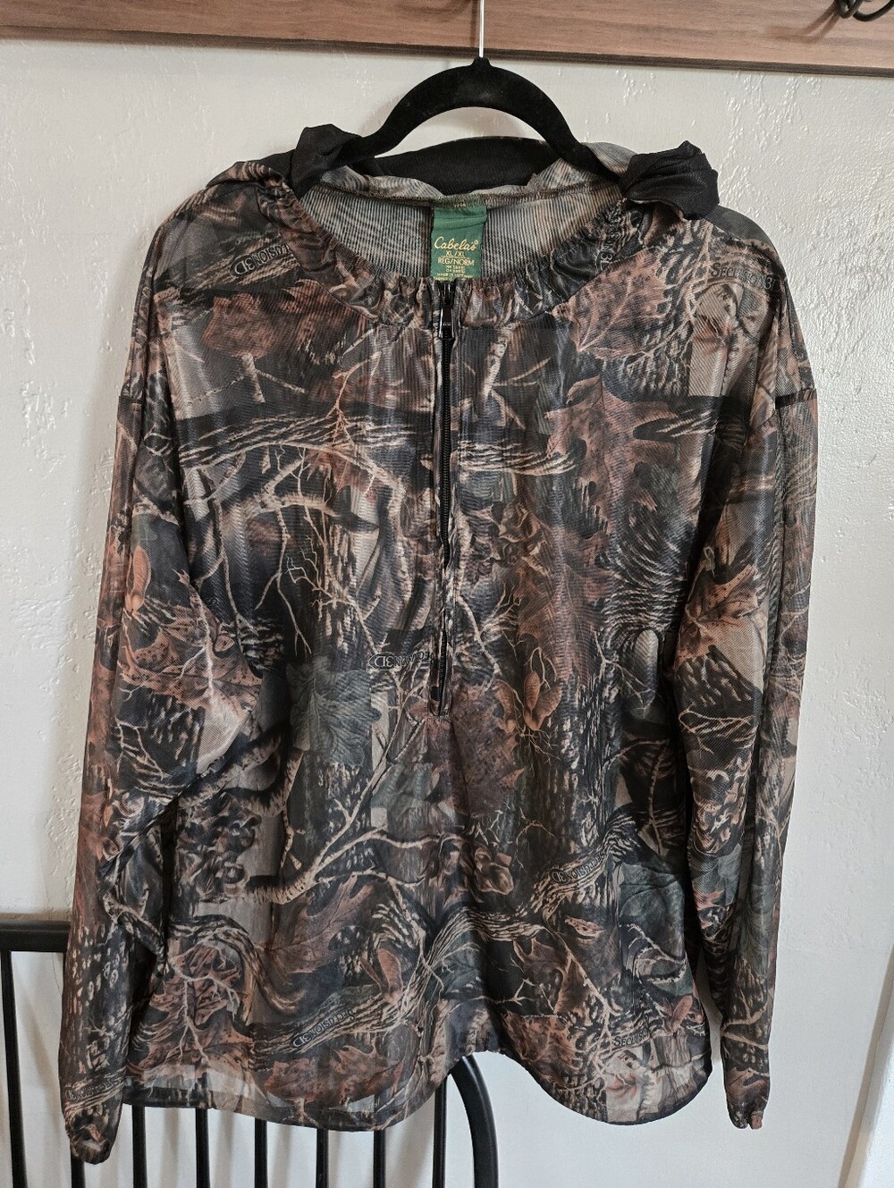 Cabela's Seclusion 3D Camouflage Half-Zip Lightweight Pullover Hoodie